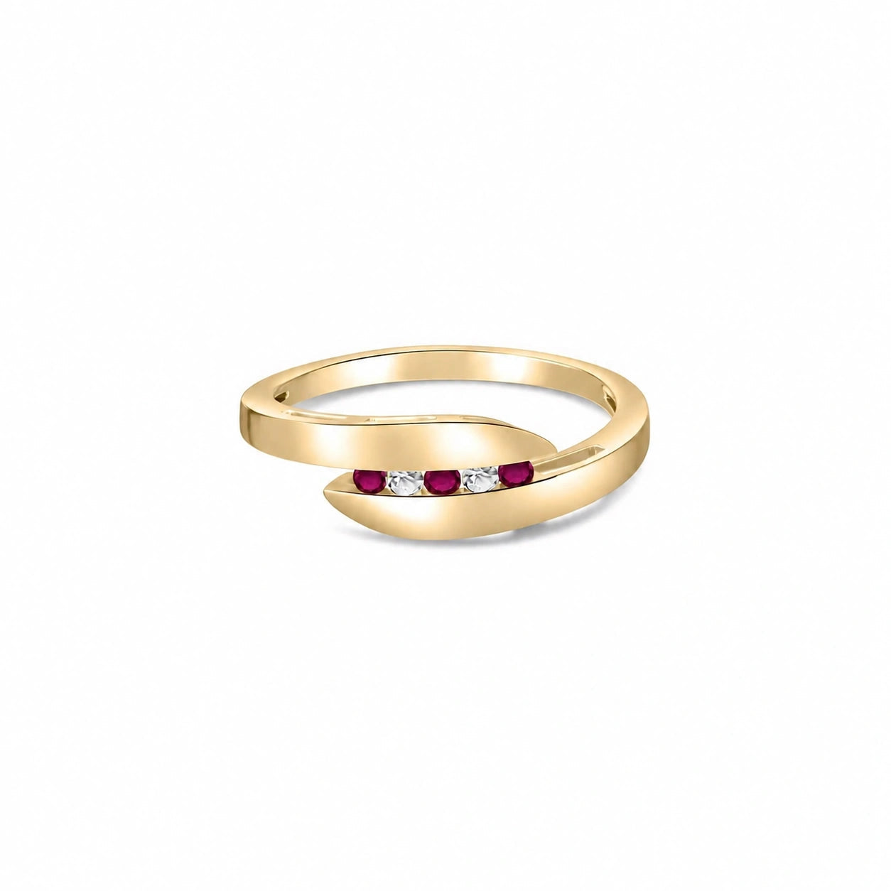 Yellow Gold Ruby & Diamond — Leandra
