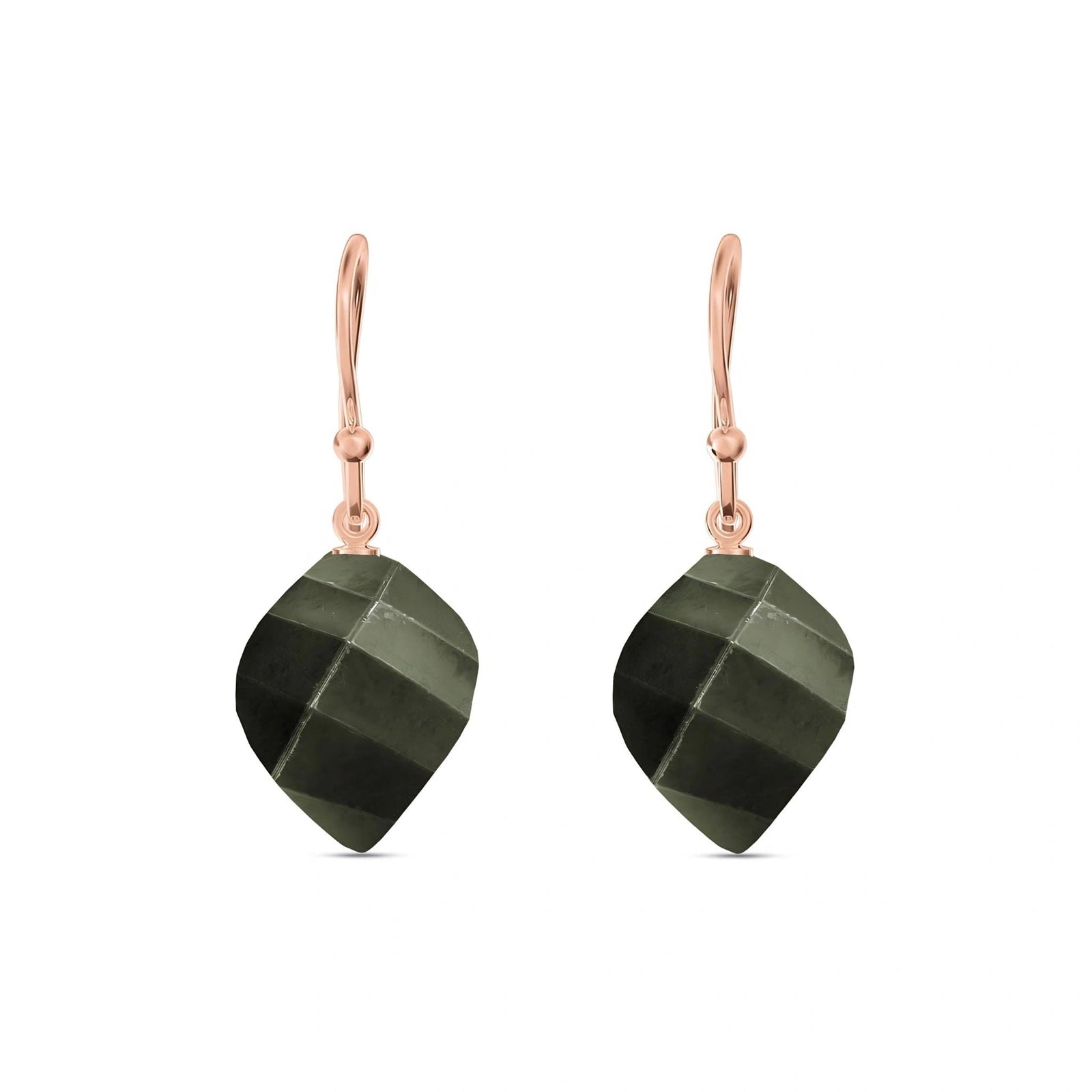 Rose Gold Earrings Spinel 10K — Calliope
