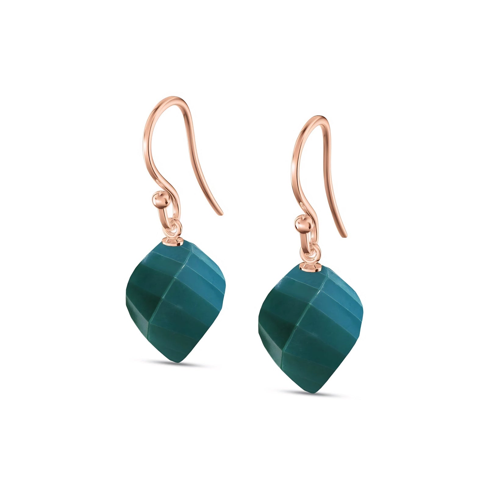 Rose Gold Earrings Citrine 10K — Calliope