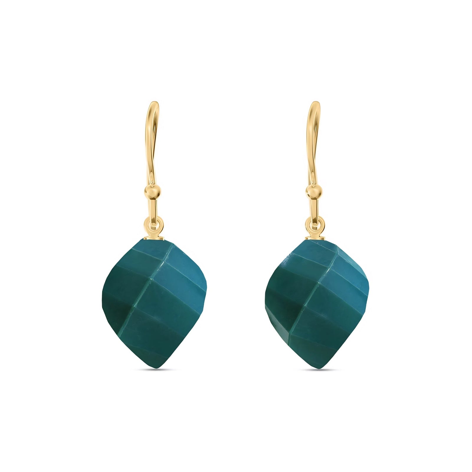 Yellow Gold Earrings Citrine 10K — Calliope
