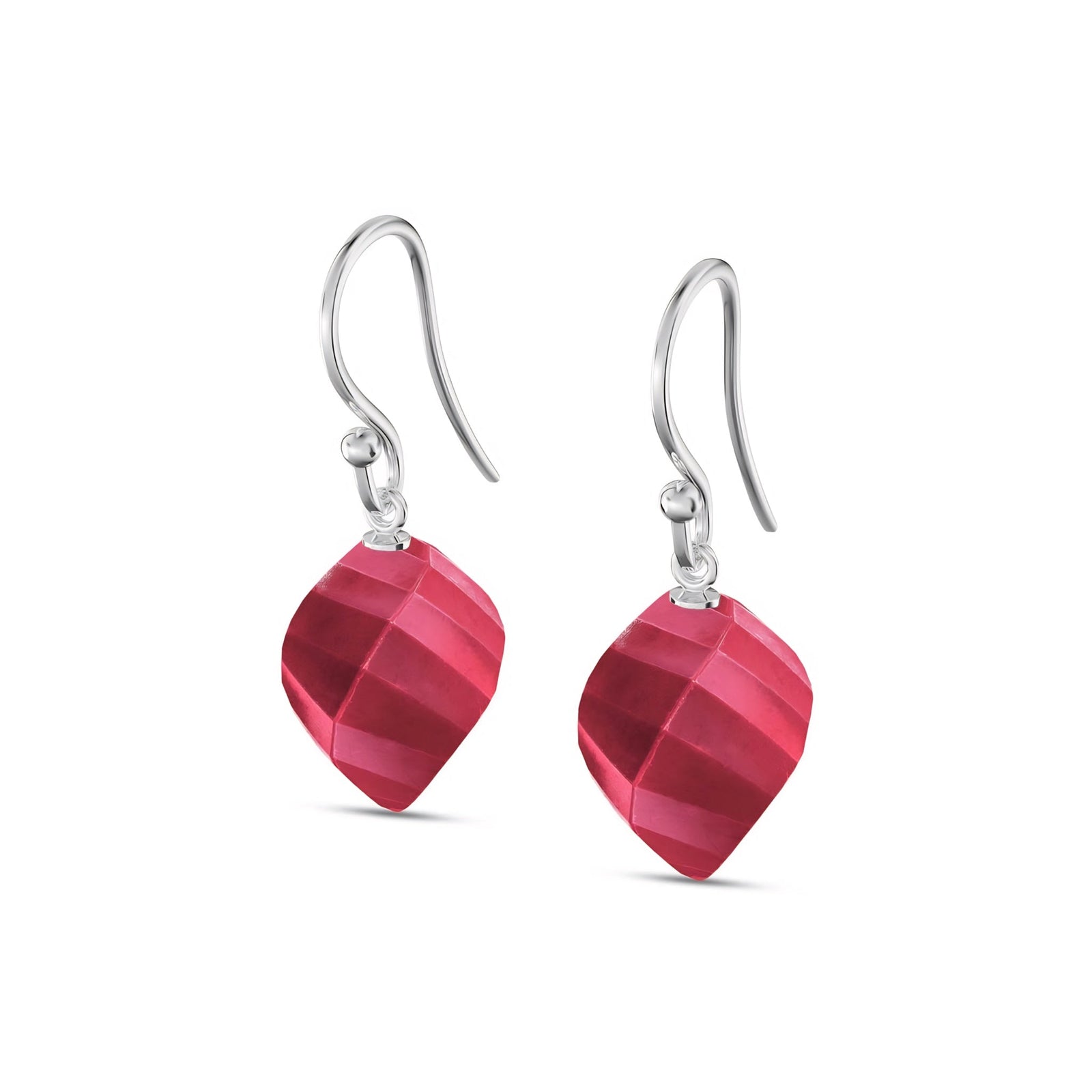 White Gold Earrings Blue Topaz 10K — Calliope