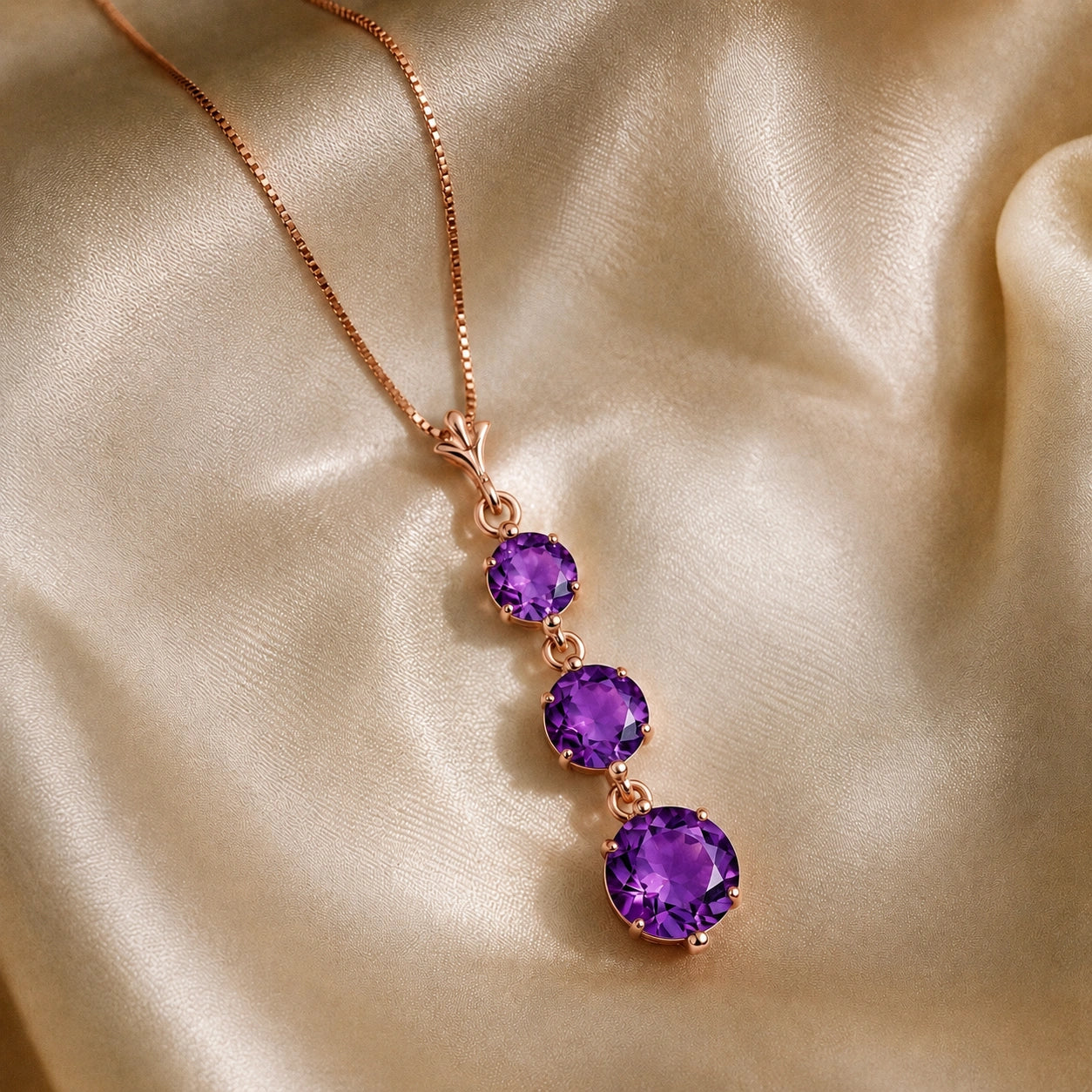 Rose Gold Amethyst — Leonilde