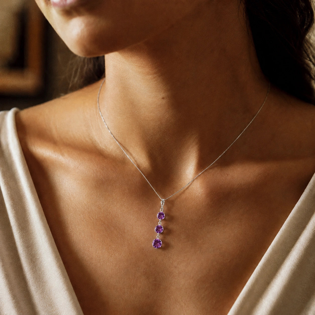 White Gold Amethyst — Leonilde