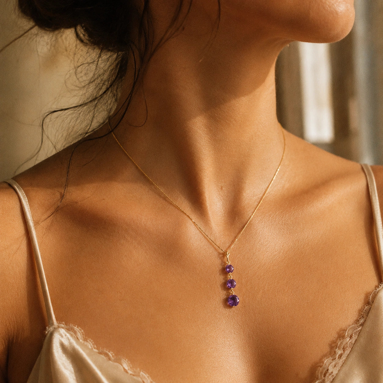 Yellow Gold Amethyst — Leonilde