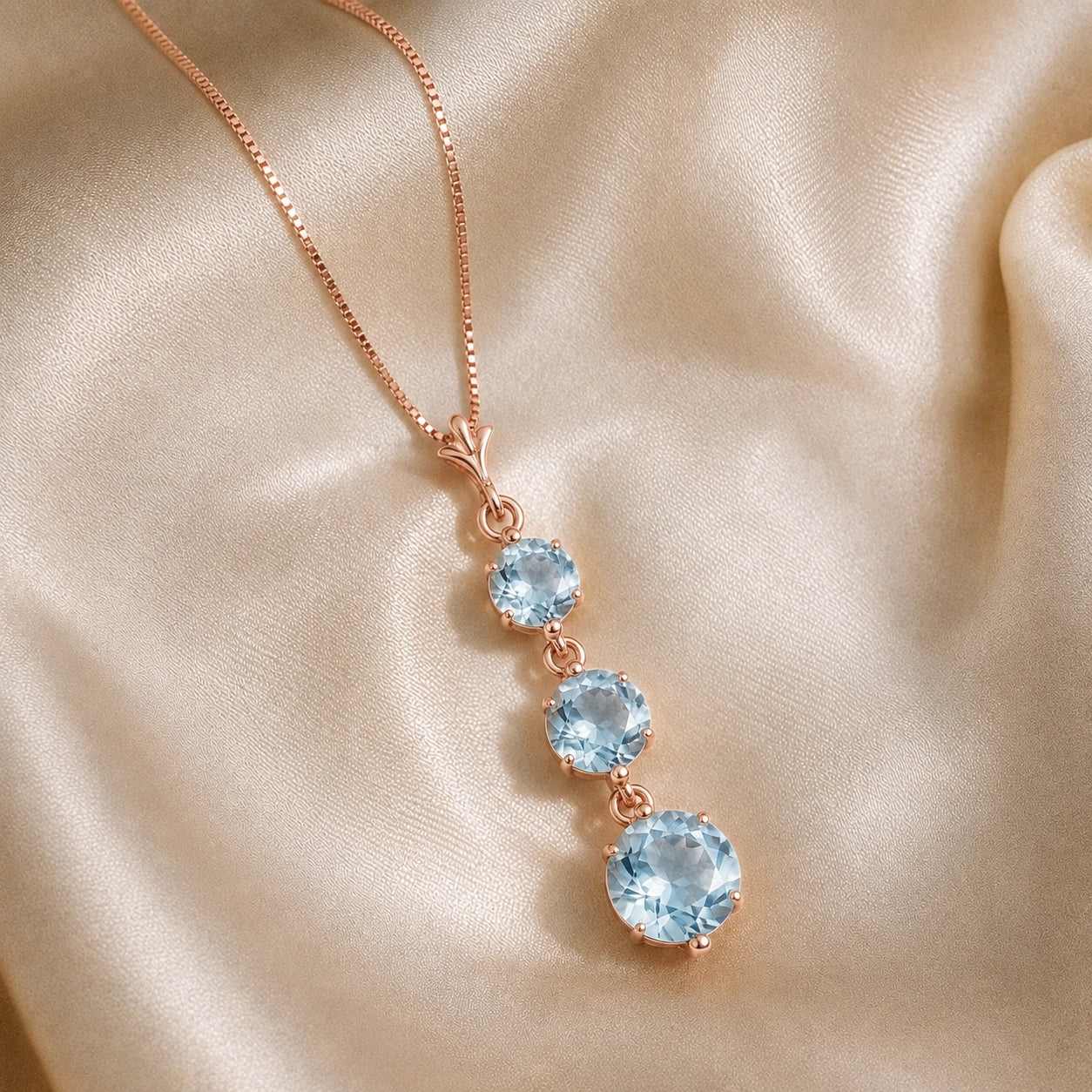 Rose Gold Aquamarine — Leonilde