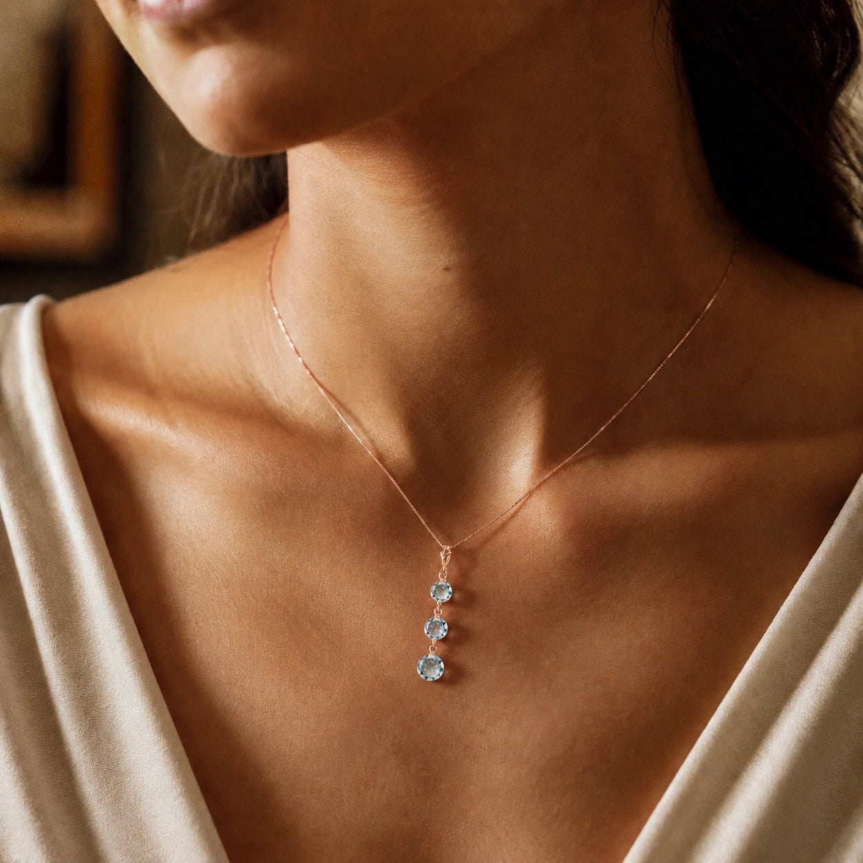 Rose Gold Aquamarine — Leonilde