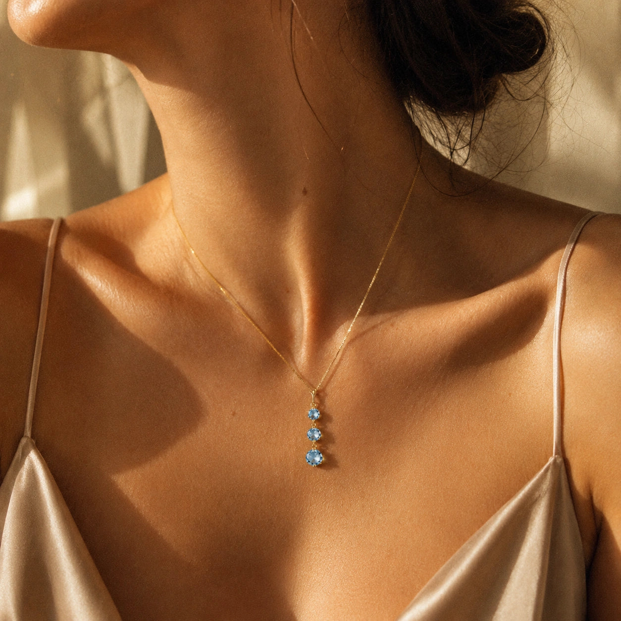 Yellow Gold Aquamarine — Leonilde