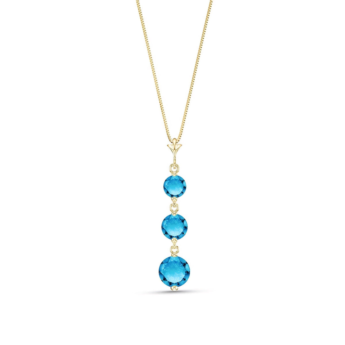 Yellow Gold Blue Topaz — Leonilde
