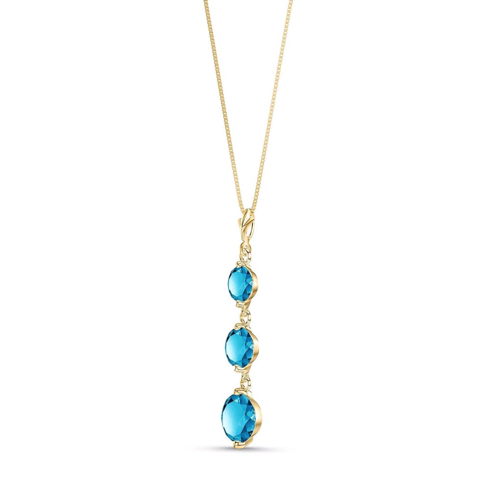 Yellow Gold Blue Topaz — Leonilde