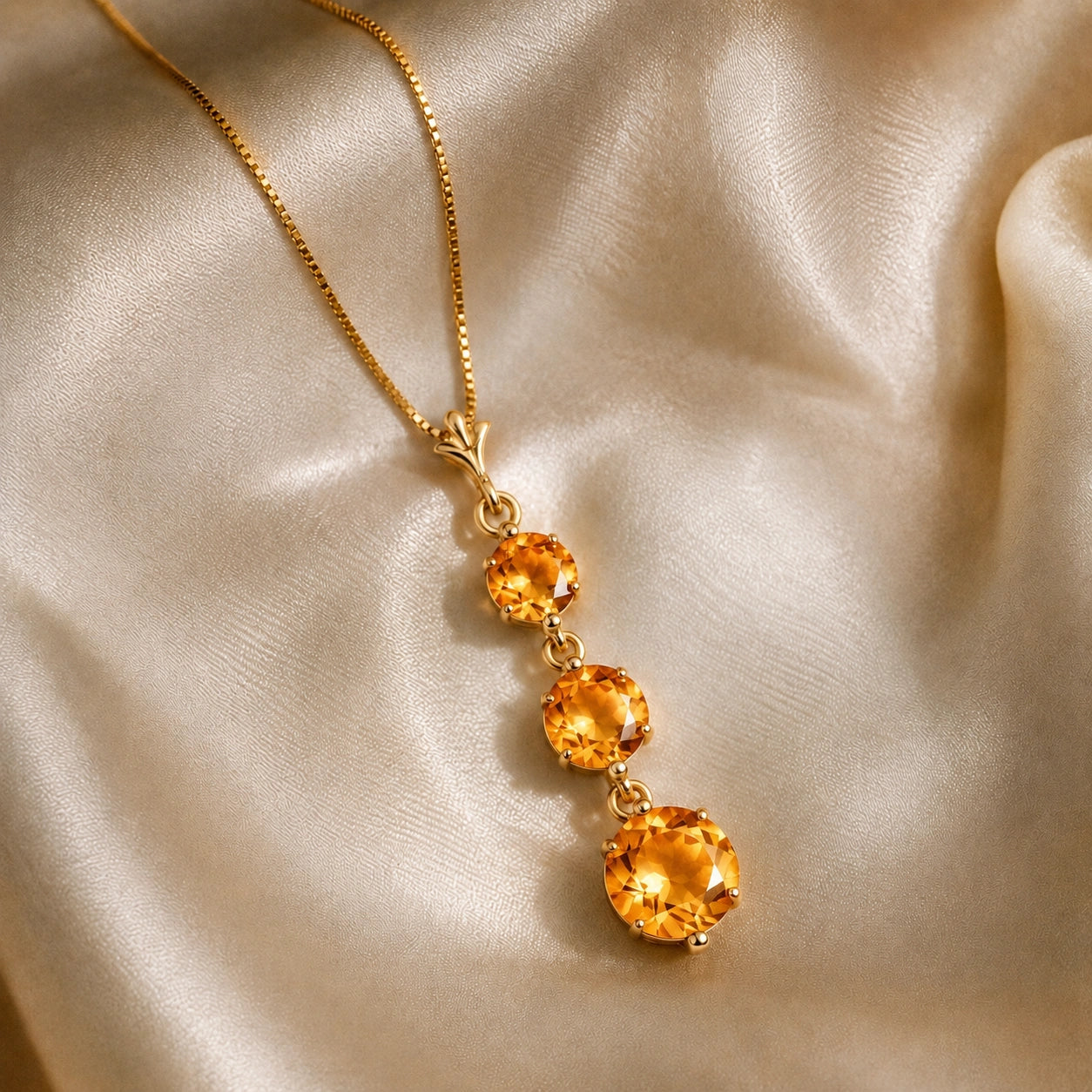 Yellow Gold Citrine — Leonilde