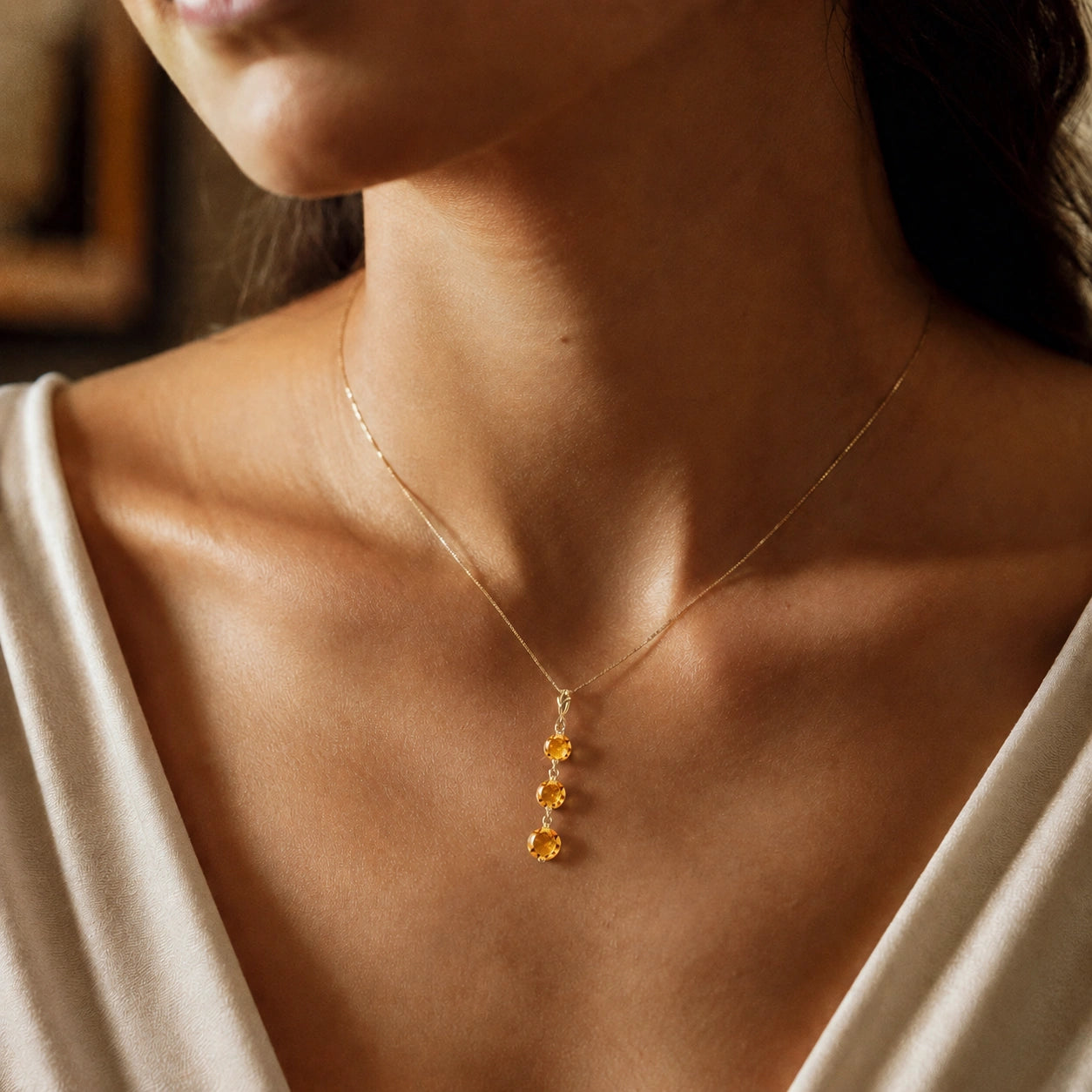 Yellow Gold Citrine — Leonilde
