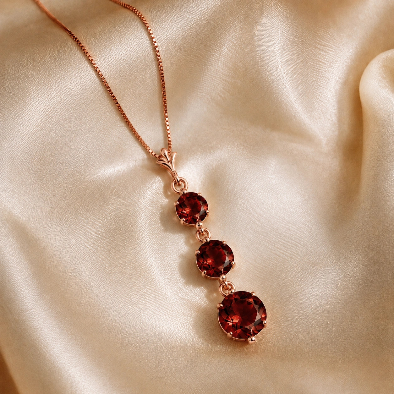 Rose Gold Garnet — Leonilde