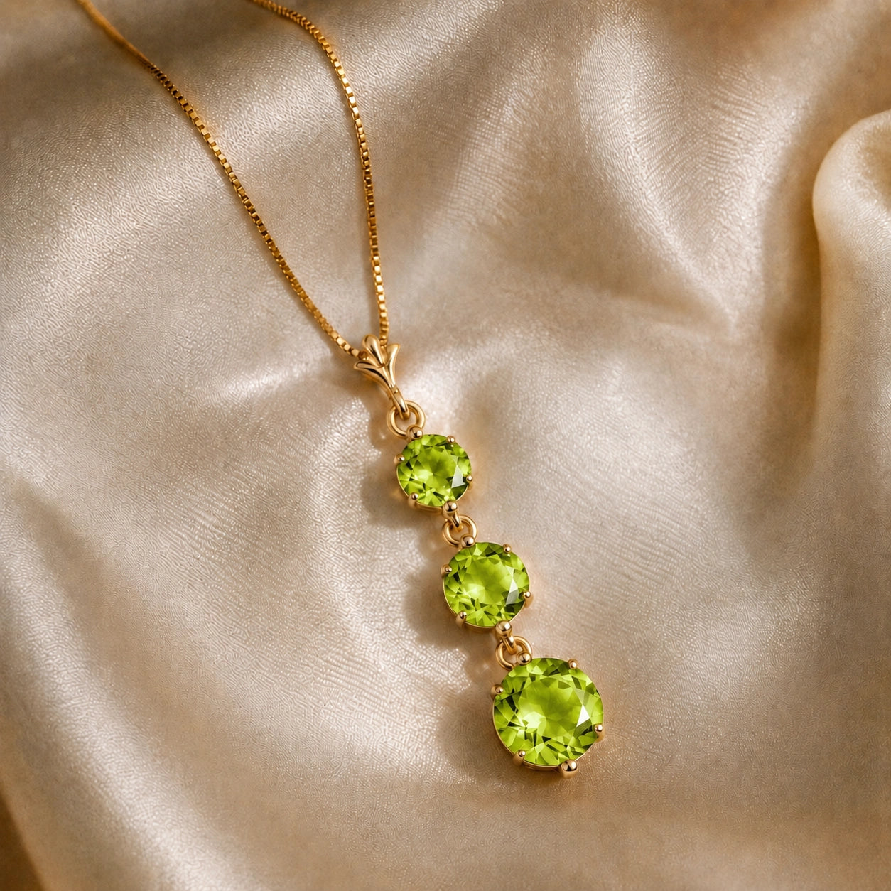 Yellow Gold Peridot — Leonilde
