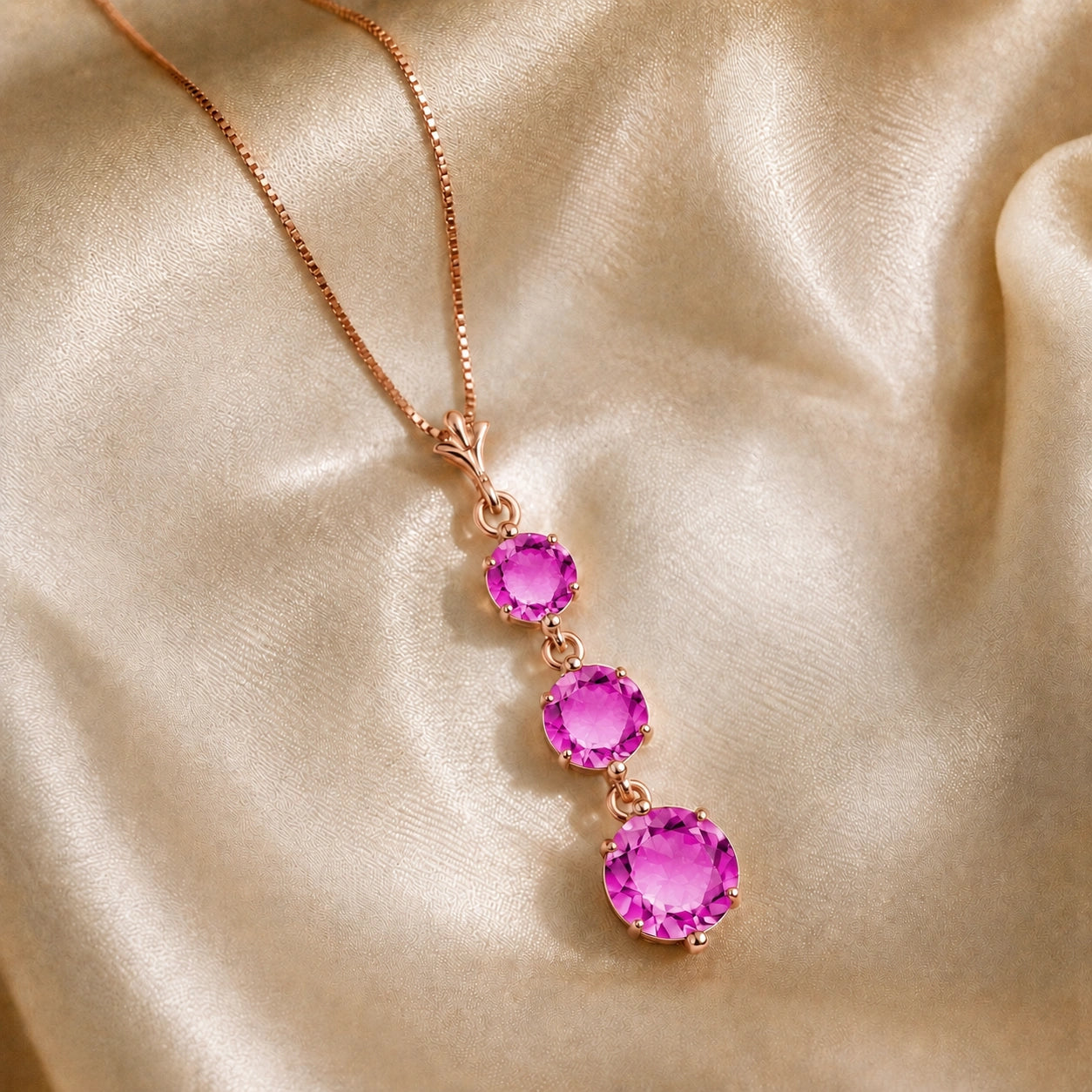 Rose Gold Pink Topaz — Leonilde