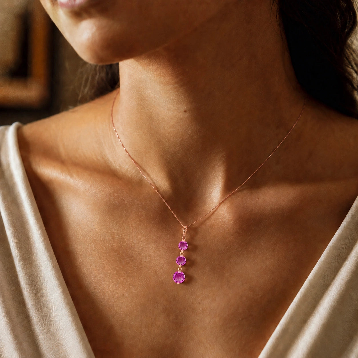 Rose Gold Pink Topaz — Leonilde