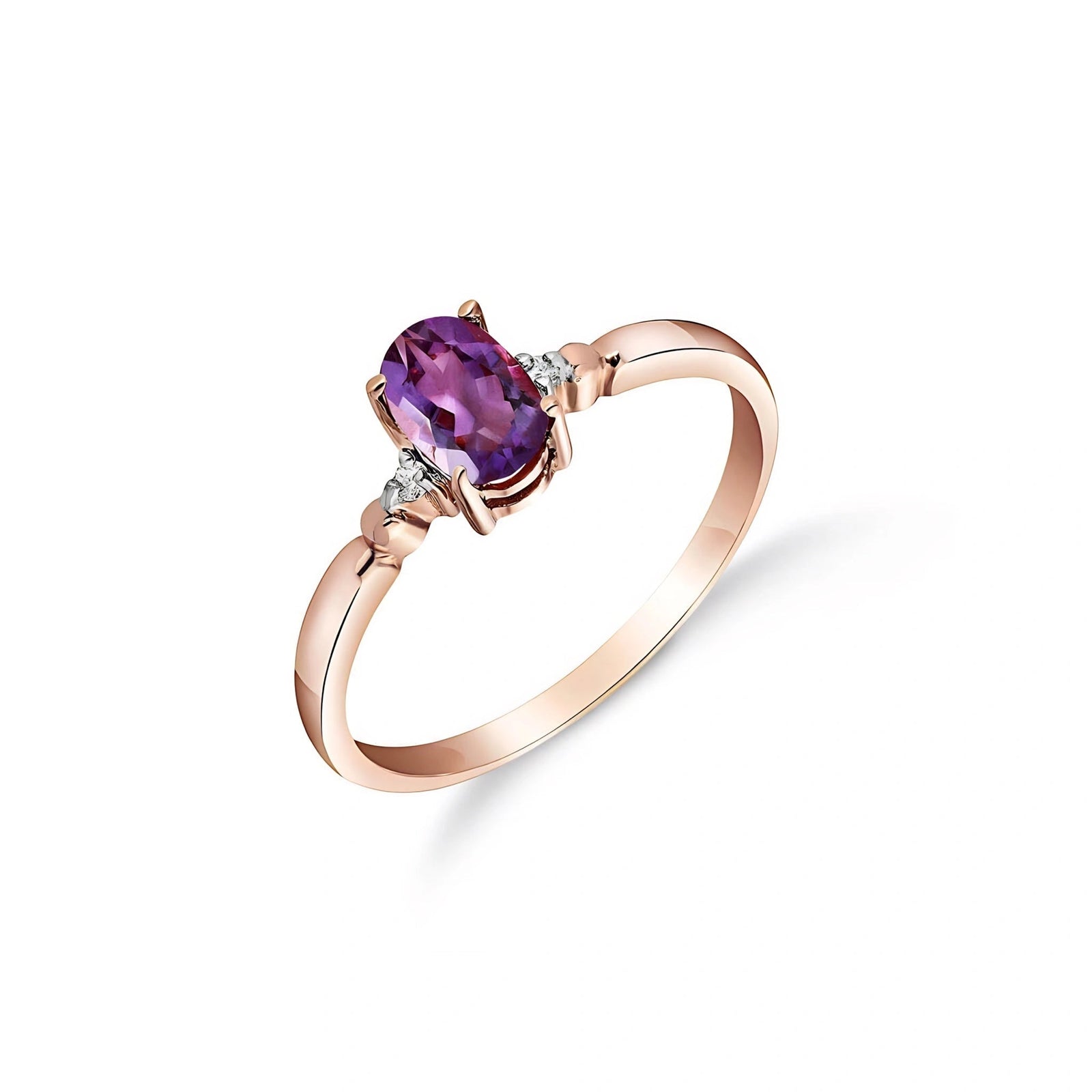 Rose Gold Diamond & Amethyst — Leontina