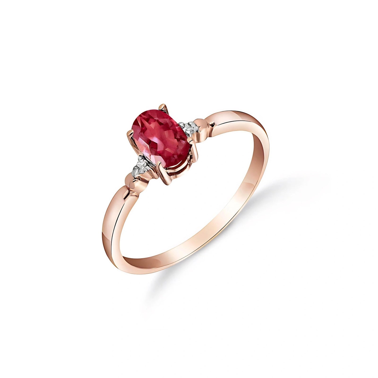 Rose Gold Ruby & Diamond — Leontina