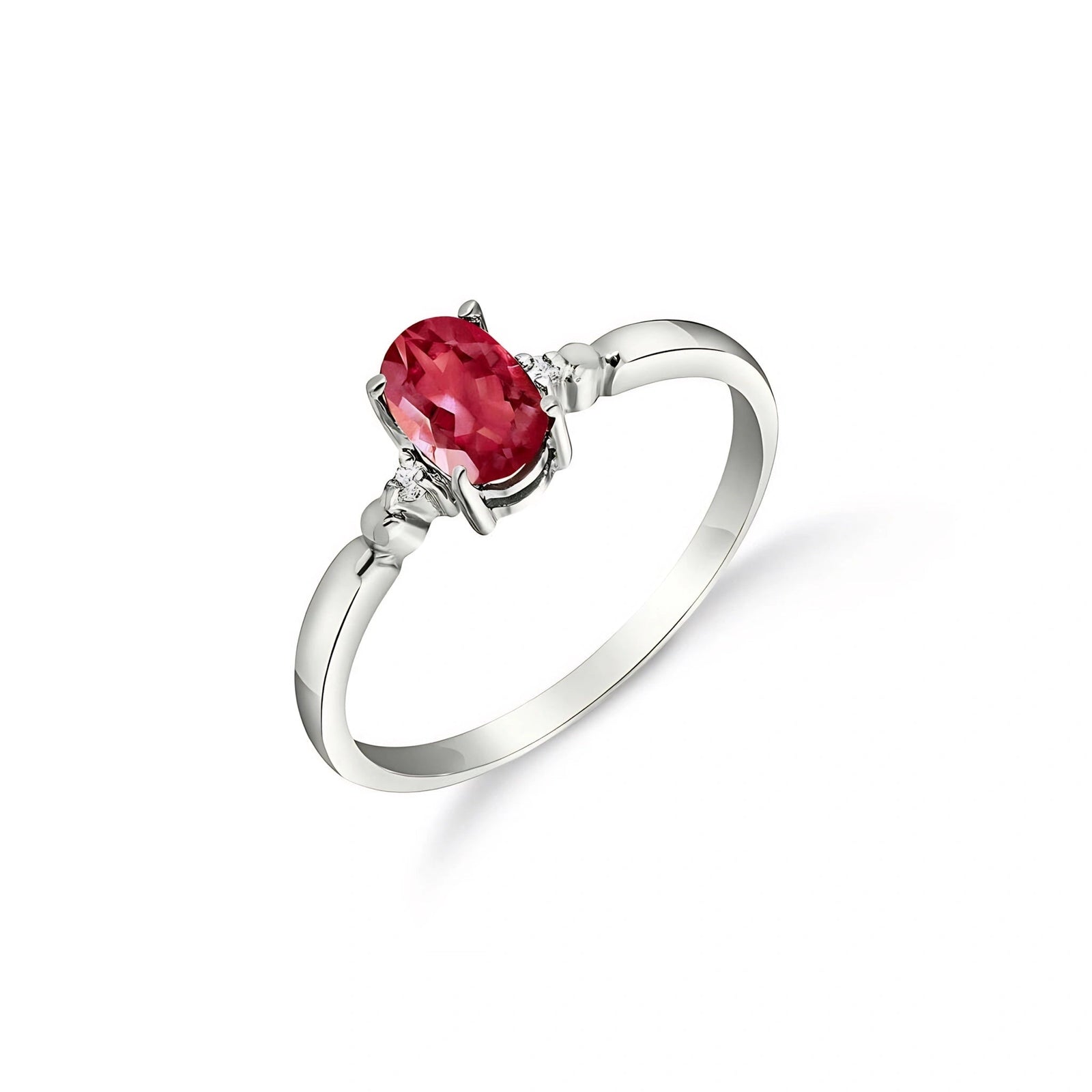 White Gold Ruby & Diamond — Leontina