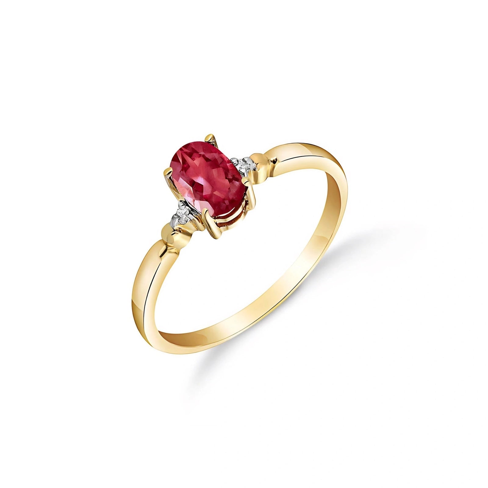 Yellow Gold Ruby & Diamond — Leontina