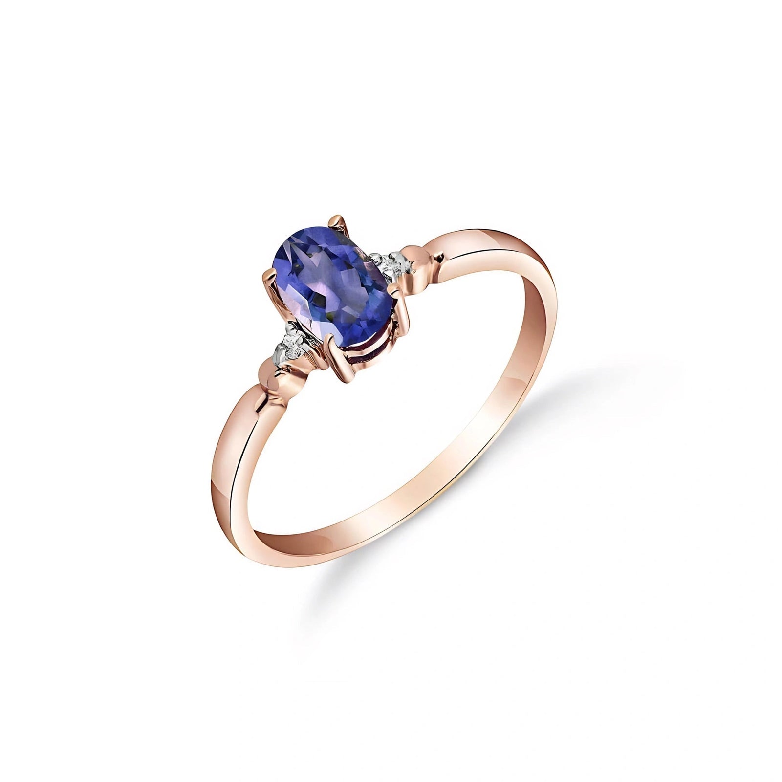Rose Gold Tanzanite & Diamond — Leontina