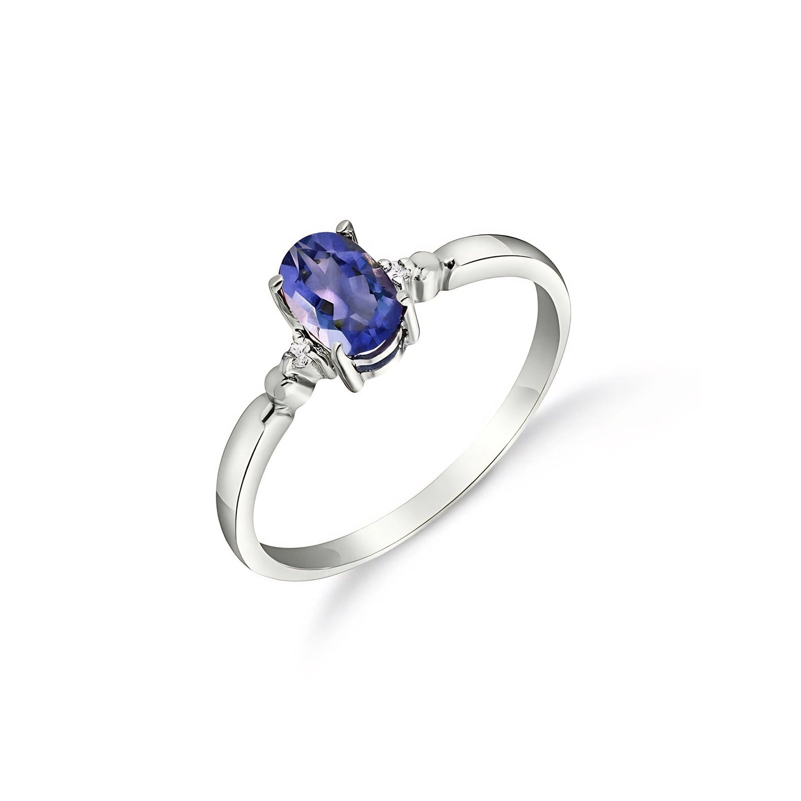White Gold Tanzanite & Diamond — Leontina