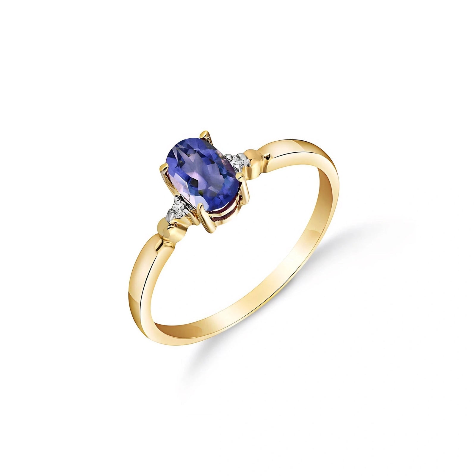 Yellow Gold Tanzanite & Diamond — Leontina
