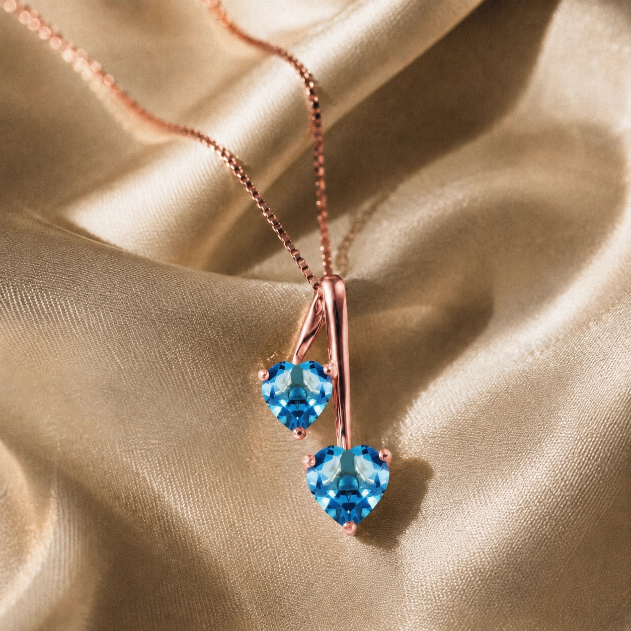 Rose Gold Aura Necklace Amethyst 10K — Berenice