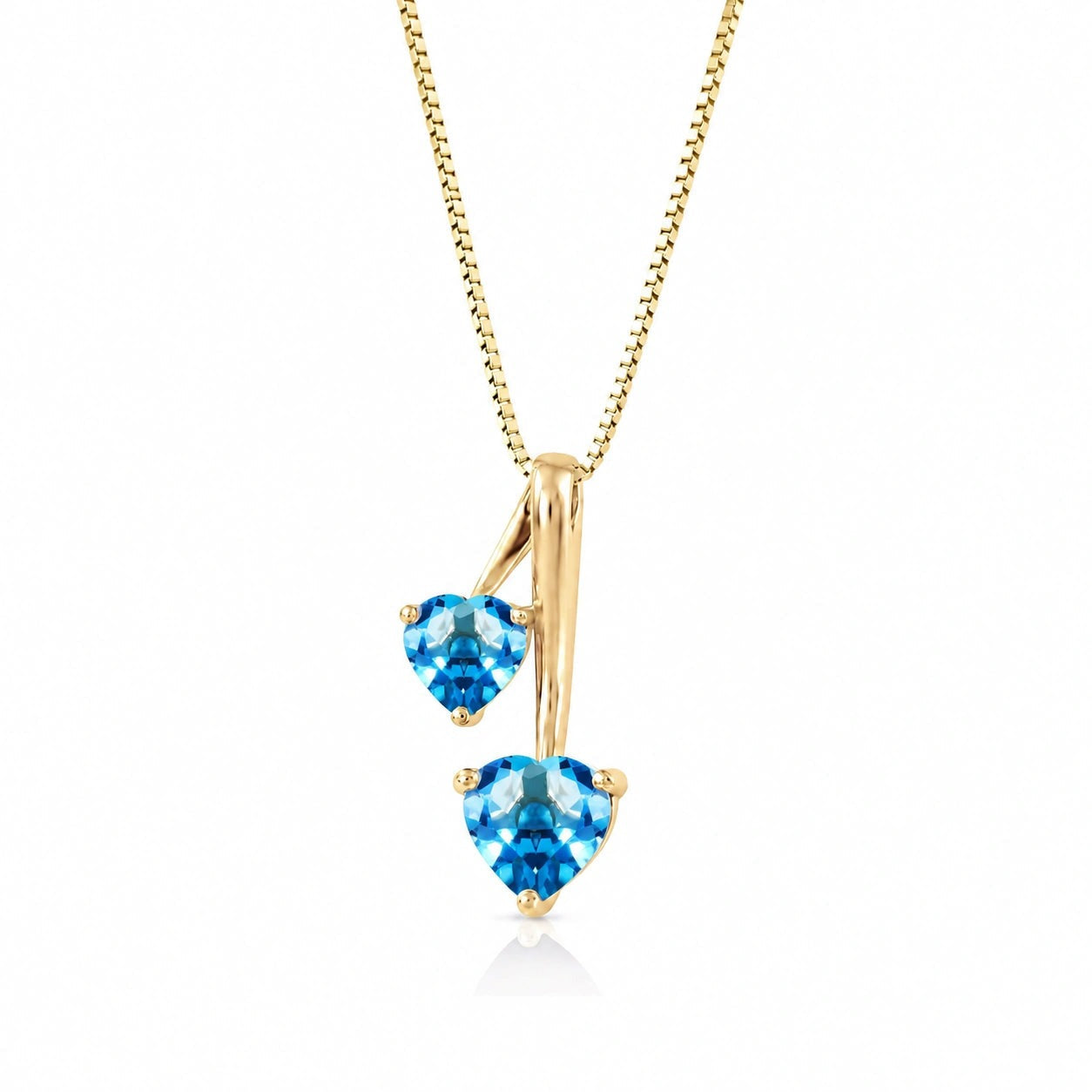 Yellow Gold Aura Necklace Amethyst 10K — Berenice