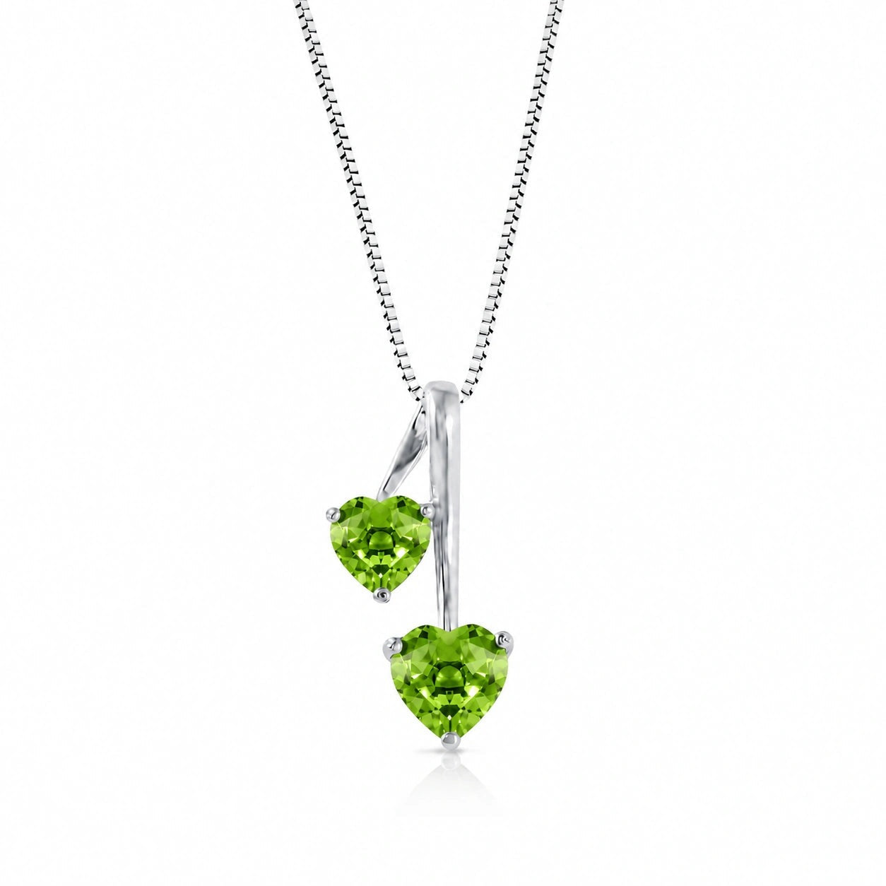 White Gold Aura Necklace Aquamarine 10K — Berenice