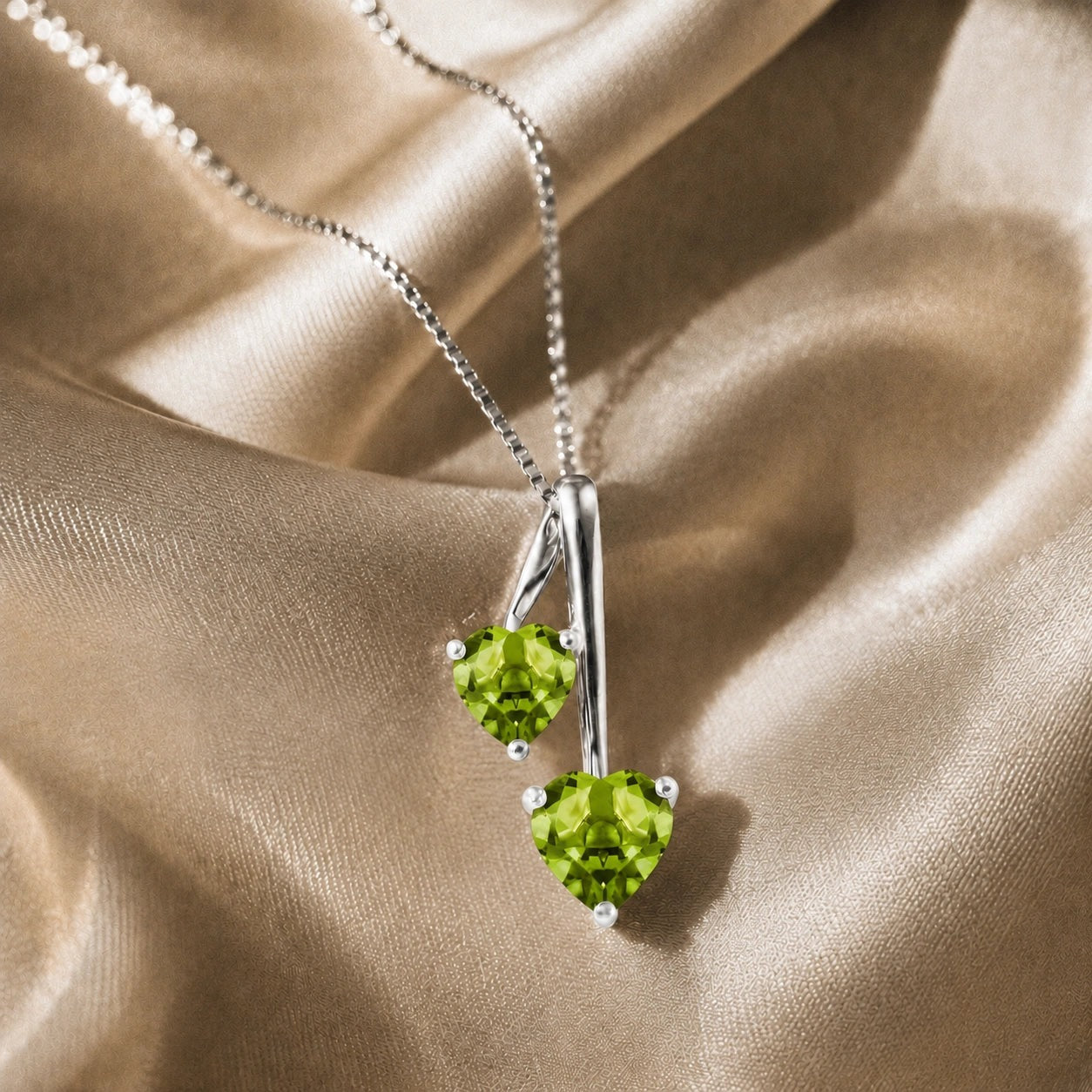 White Gold Aura Necklace Aquamarine 10K — Berenice