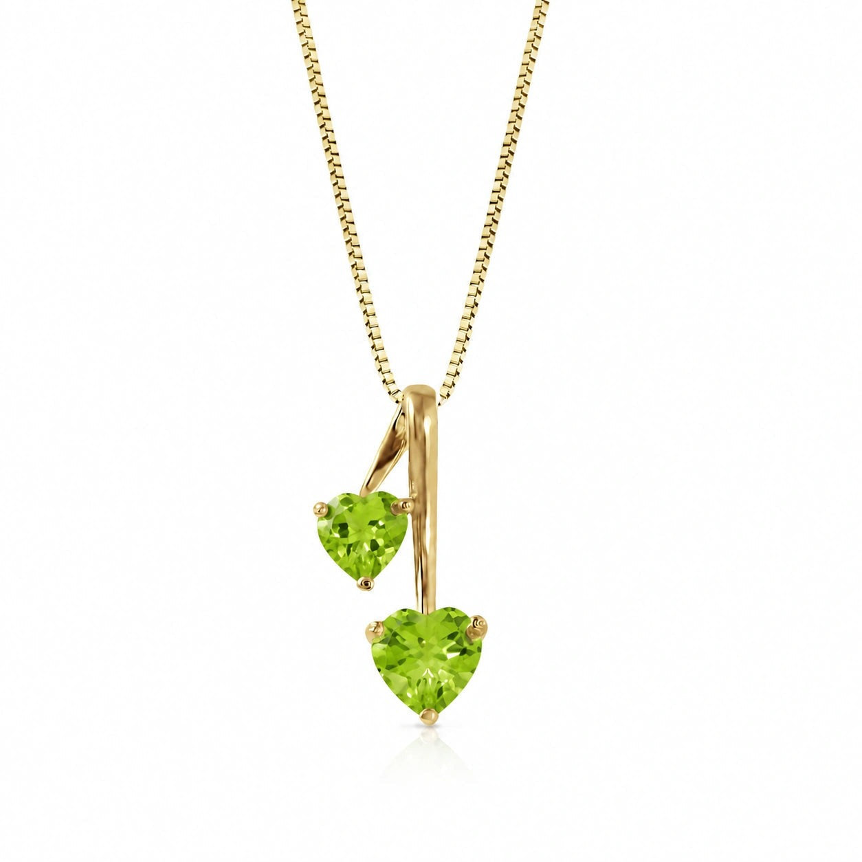 Yellow Gold Aura Necklace Aquamarine 10K — Berenice