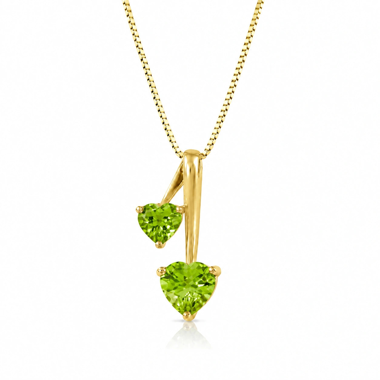Yellow Gold Aura Necklace Aquamarine 10K — Berenice