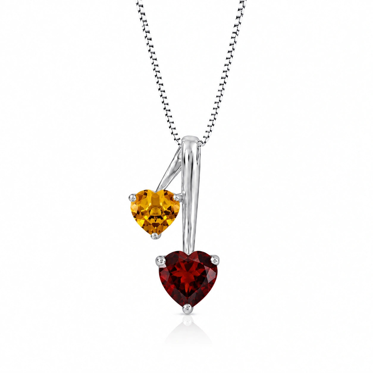 White Gold Aura Necklace Blue Topaz 10K — Berenice