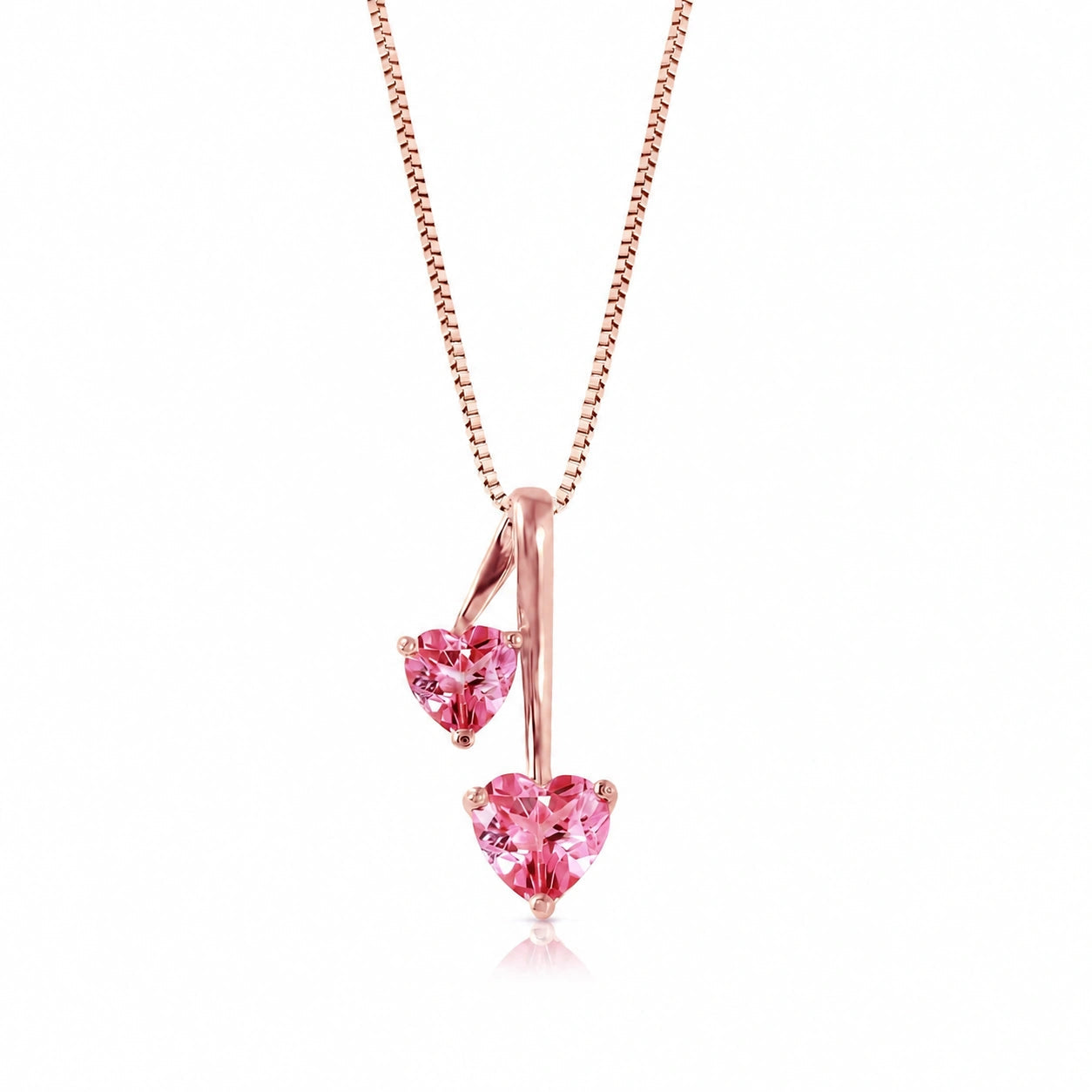 Rose Gold Aura Necklace Citrine 10K — Berenice
