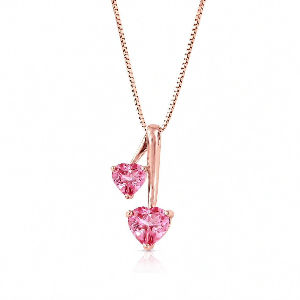 Rose Gold Aura Necklace Citrine 10K — Berenice