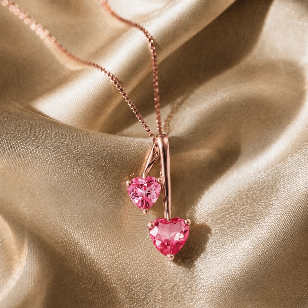 Rose Gold Aura Necklace Citrine 10K — Berenice