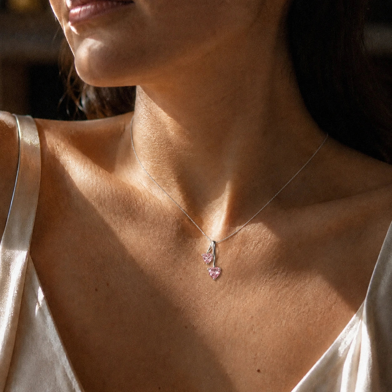 White Gold Aura Necklace Citrine 10K — Berenice