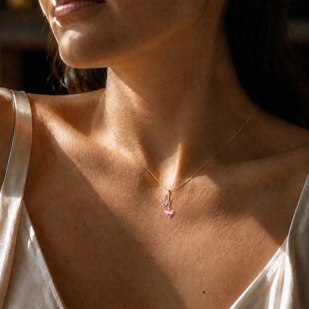Yellow Gold Aura Necklace Citrine 10K — Berenice