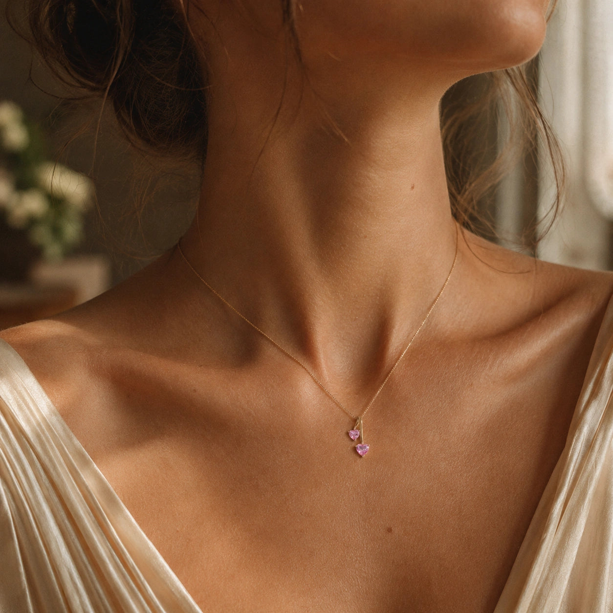 Yellow Gold Aura Necklace Citrine 10K — Berenice