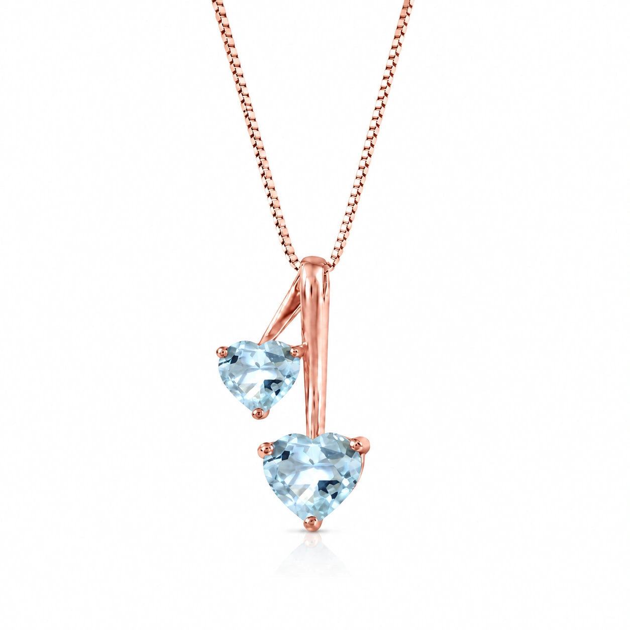Rose Gold Aura Necklace Peridot 10K — Berenice