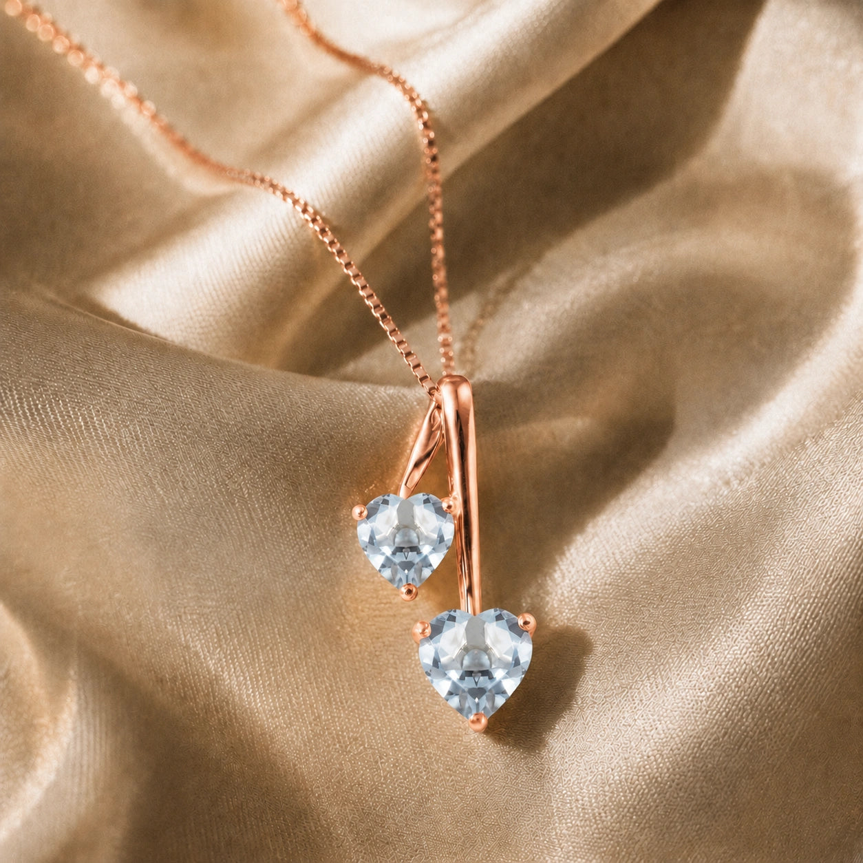 Rose Gold Aura Necklace Peridot 10K — Berenice