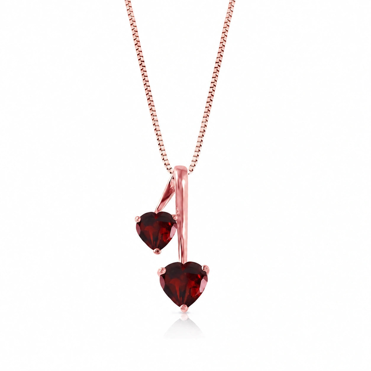 Rose Gold Aura Necklace Pink Topaz 10K — Berenice