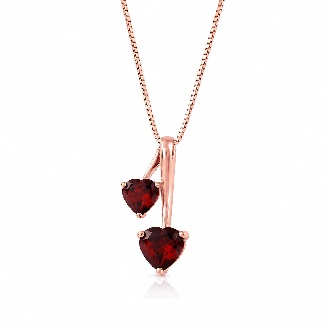 Rose Gold Aura Necklace Pink Topaz 10K — Berenice