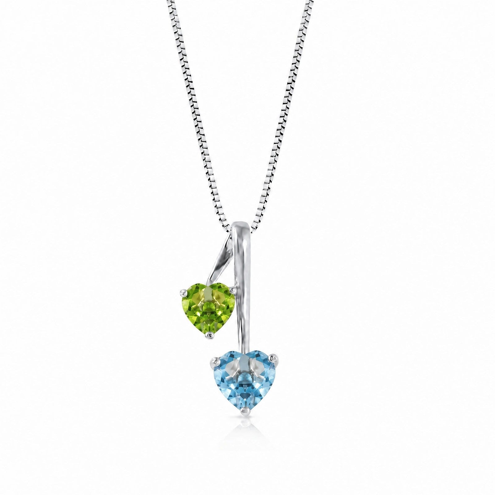 White Gold Aura Necklace Pink Topaz 10K — Berenice