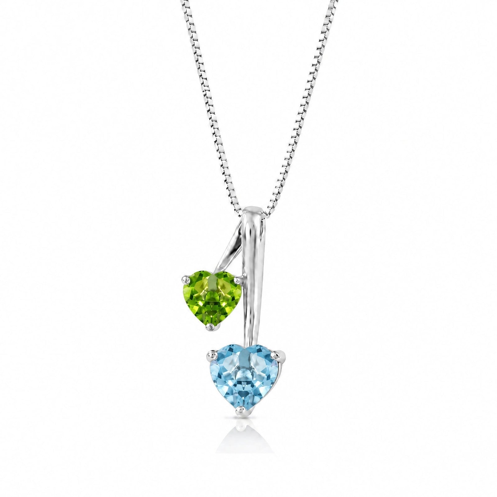 White Gold Aura Necklace Pink Topaz 10K — Berenice