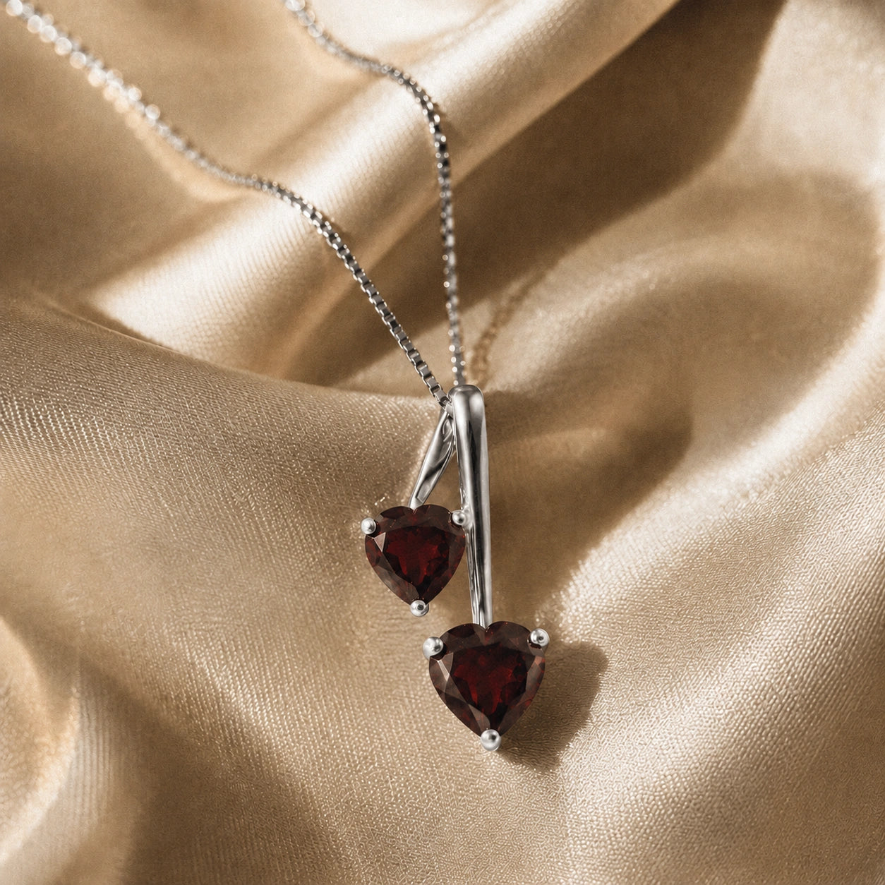 White Gold Aura Necklace Pink Topaz 10K — Berenice
