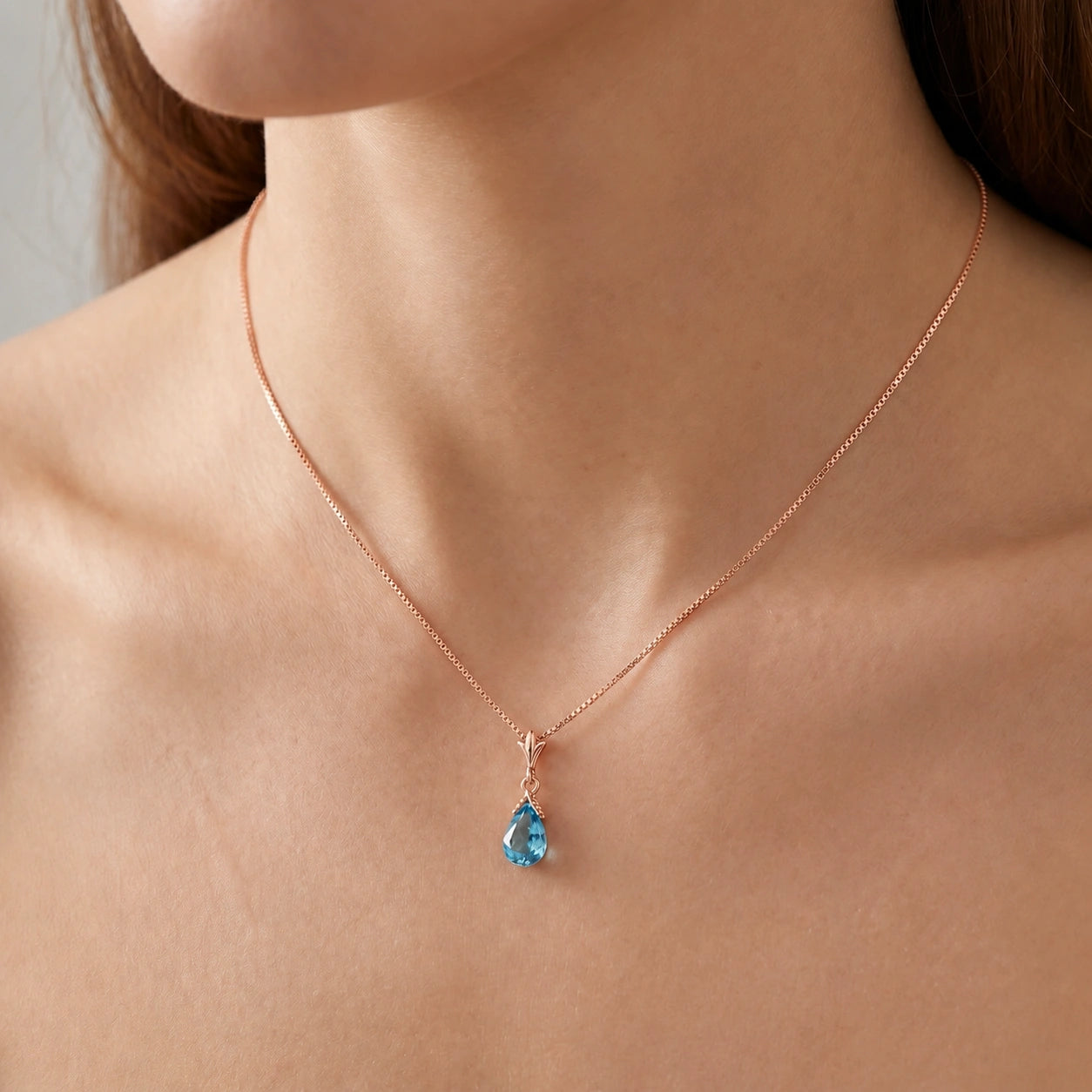 Rose Gold Blue Topaz — Radegonda