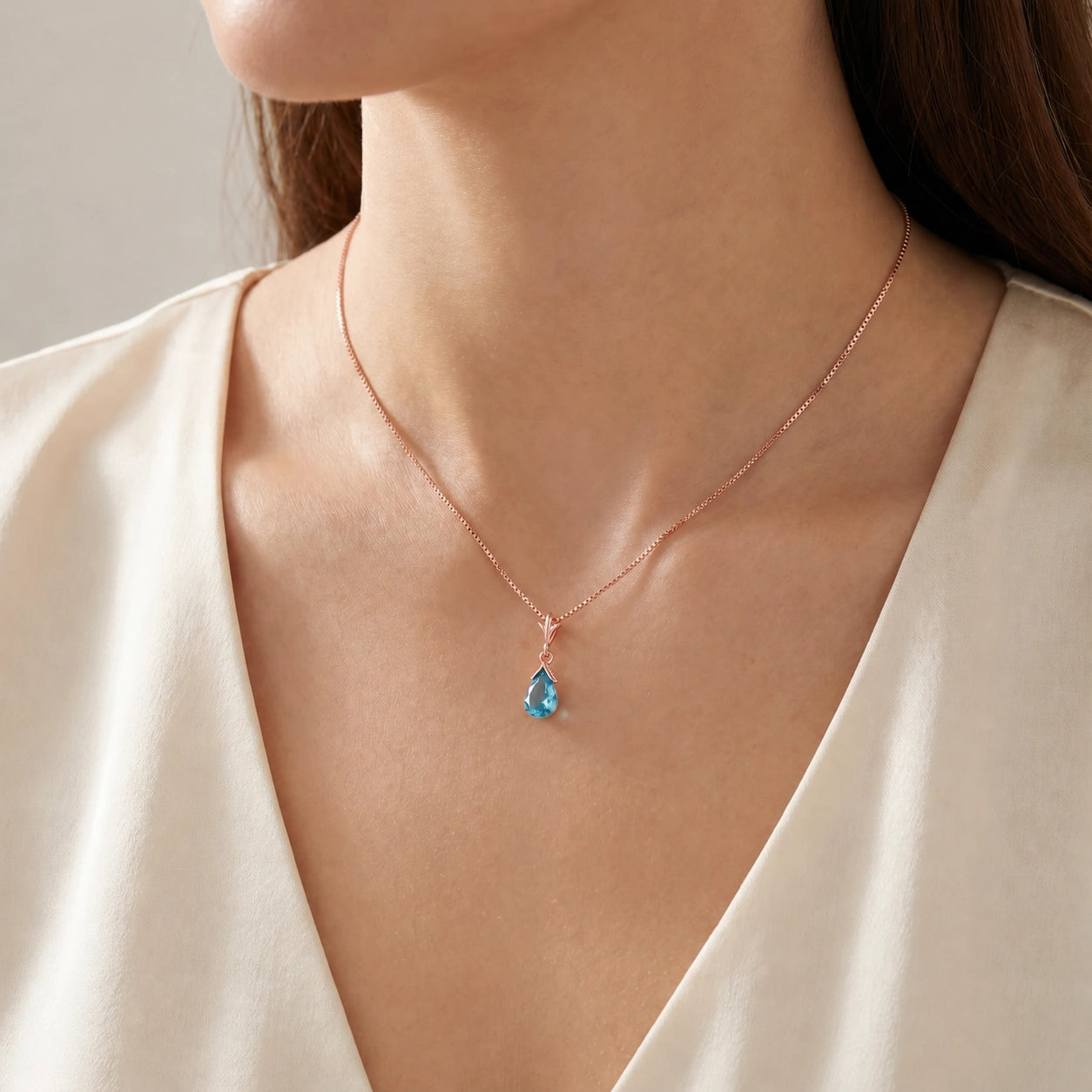 Rose Gold Blue Topaz — Radegonda