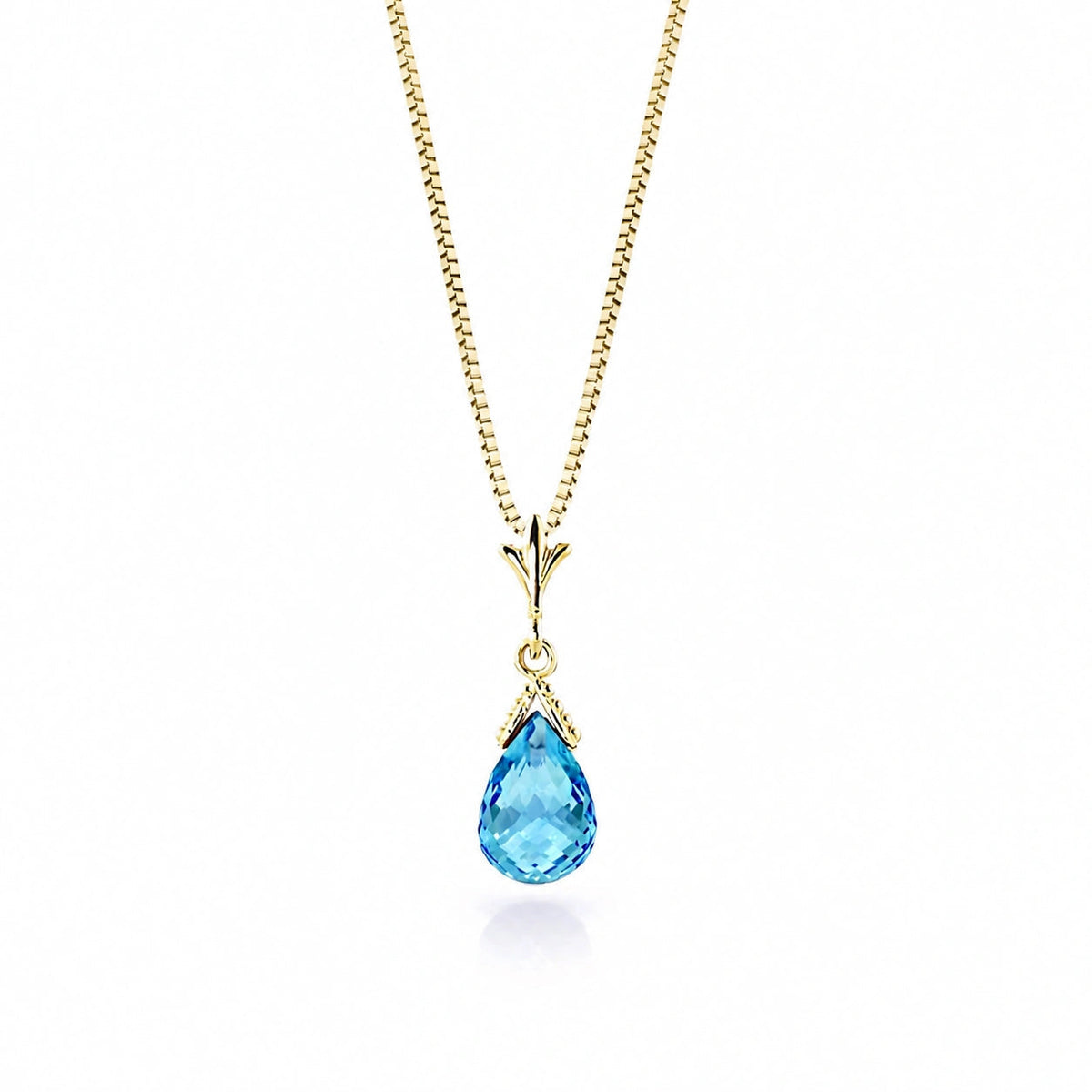 Yellow Gold Blue Topaz — Radegonda