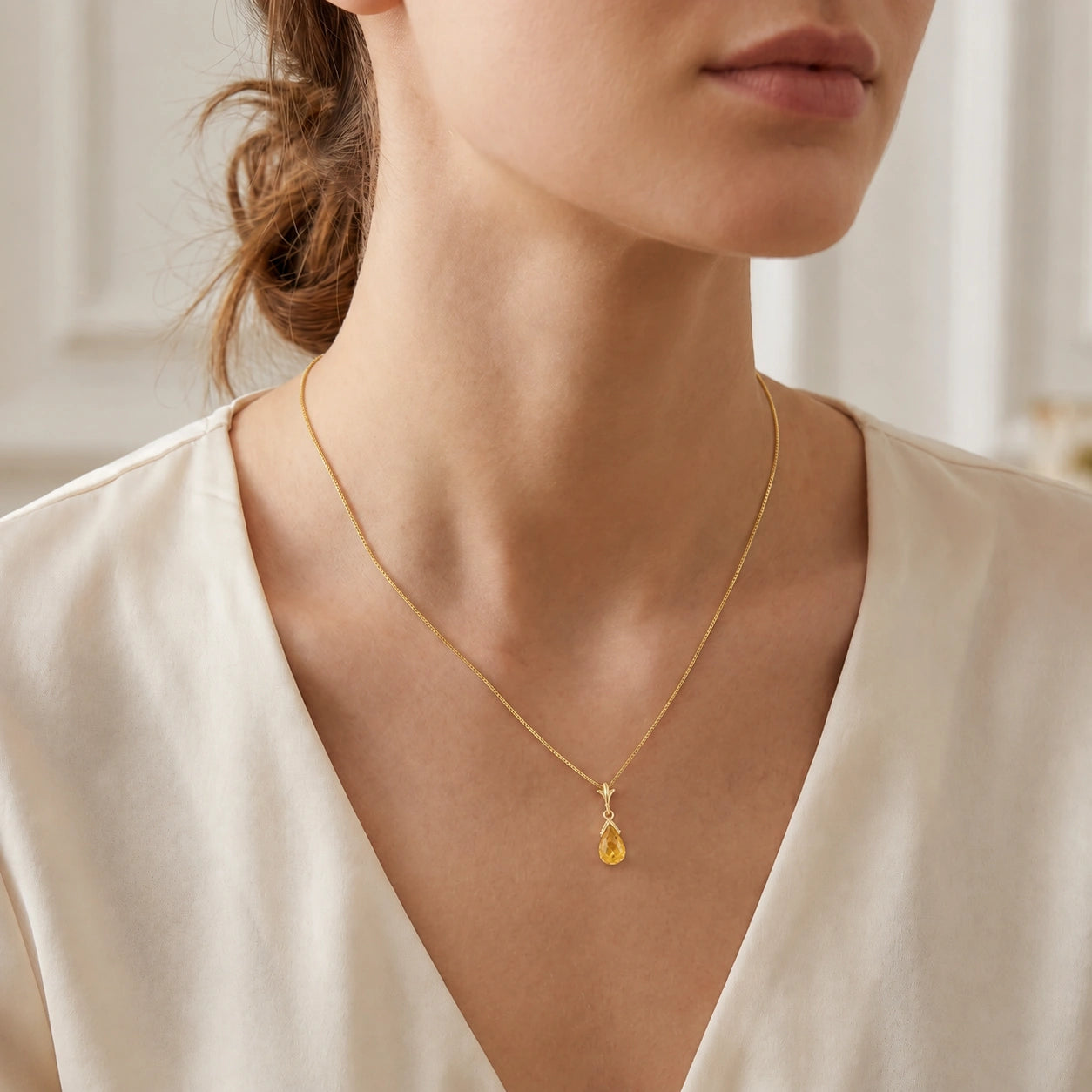 Yellow Gold Citrine — Radegonda